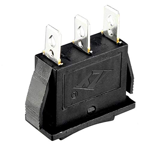 Ac 250V/15A 125V/20A 3P On/Off/On 3 Position Snap-In Boat Rocker Switch Black