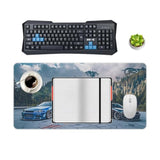 R34 Jdm Car Large Mouse Pad Gaming Sport Car Stance Mousepad Japanese Mountain Landscape Car Desk Mat Keyboard Computer Pad Office Desk Organizers And Accessories 23.6 X 11.8 Inch