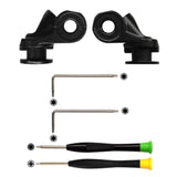 Left + Right Set Metal Hinge Swivel Shaft Replacement Compatible With Qc35 Bose Quietcomfort 35 Ii/Qc35 I/Qc45/Qc25 Headphones With Tools Black