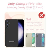 Cute Plated Gold Phone Case for Samsung Galaxy S25 FE - Pink