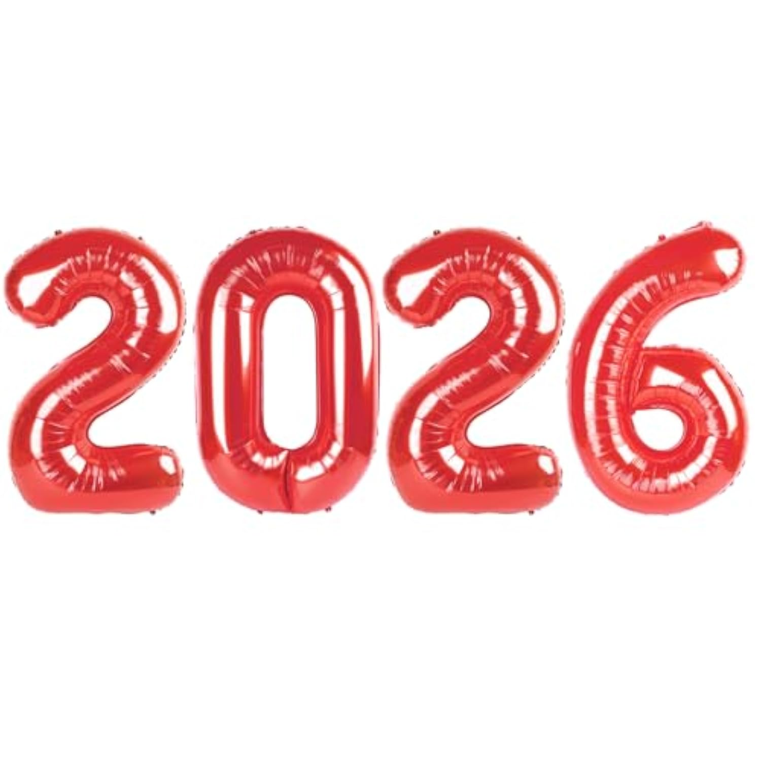 40in Red 2026 Foil Balloons for New Year Eve Party Decorations
