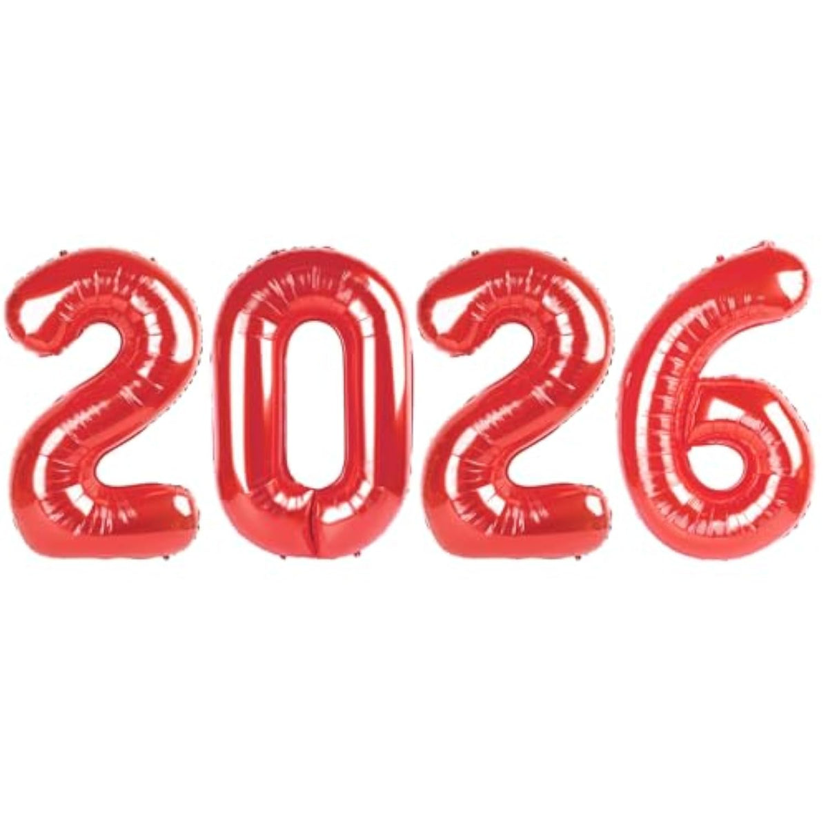40in Red 2026 Foil Balloons for New Year Eve Party Decorations