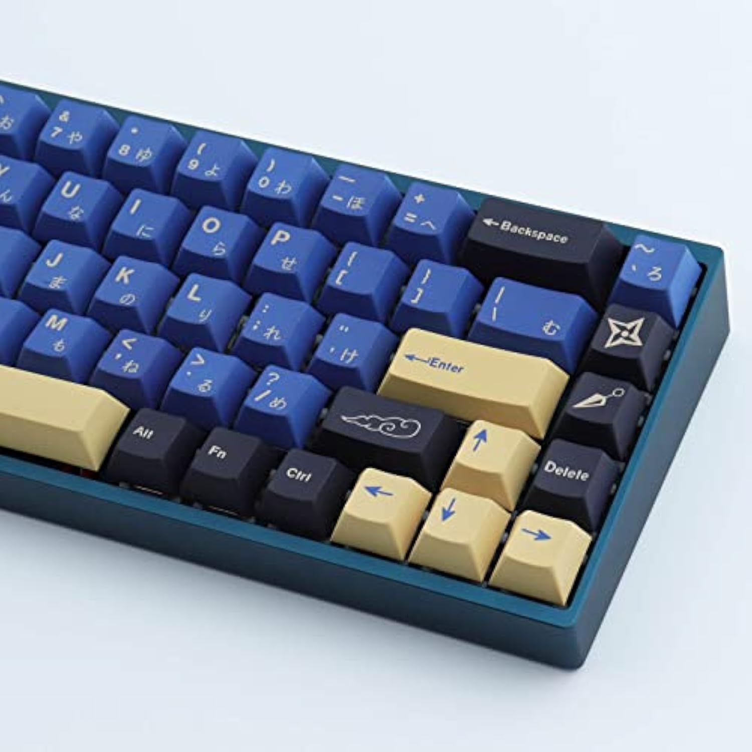 Pbt Keycaps 119 Keys Blue Samurai Keycaps Dye-Sublimation Ninja Pbt Keycap Set