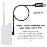 Baofeng Programming Cable For Two Way Ham Portable Radios: Uv-5R, 5Ra, 5R Plus, 5Re, Uv-82, Bf-F8Hp, Uv3R Plus, Bf-888S, 5R Ex, 5Rx3, Ga-2S, Bf-F8+, H777 Uv82Hp