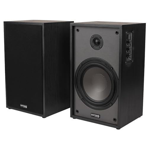 Classic B65A Powered Bluetooth Bookshelf Speaker Pair (Black, 6.5")