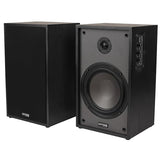Classic B65A Powered Bluetooth Bookshelf Speaker Pair (Black, 6.5")