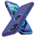 For Iphone 12 Case, Iphone 12 Pro Case, With Built In Screen Protector Heavy Duty Drop Protection Shockproof Dust Proof Protective Phone Cover For Apple Iphone 12/12 Pro Blue