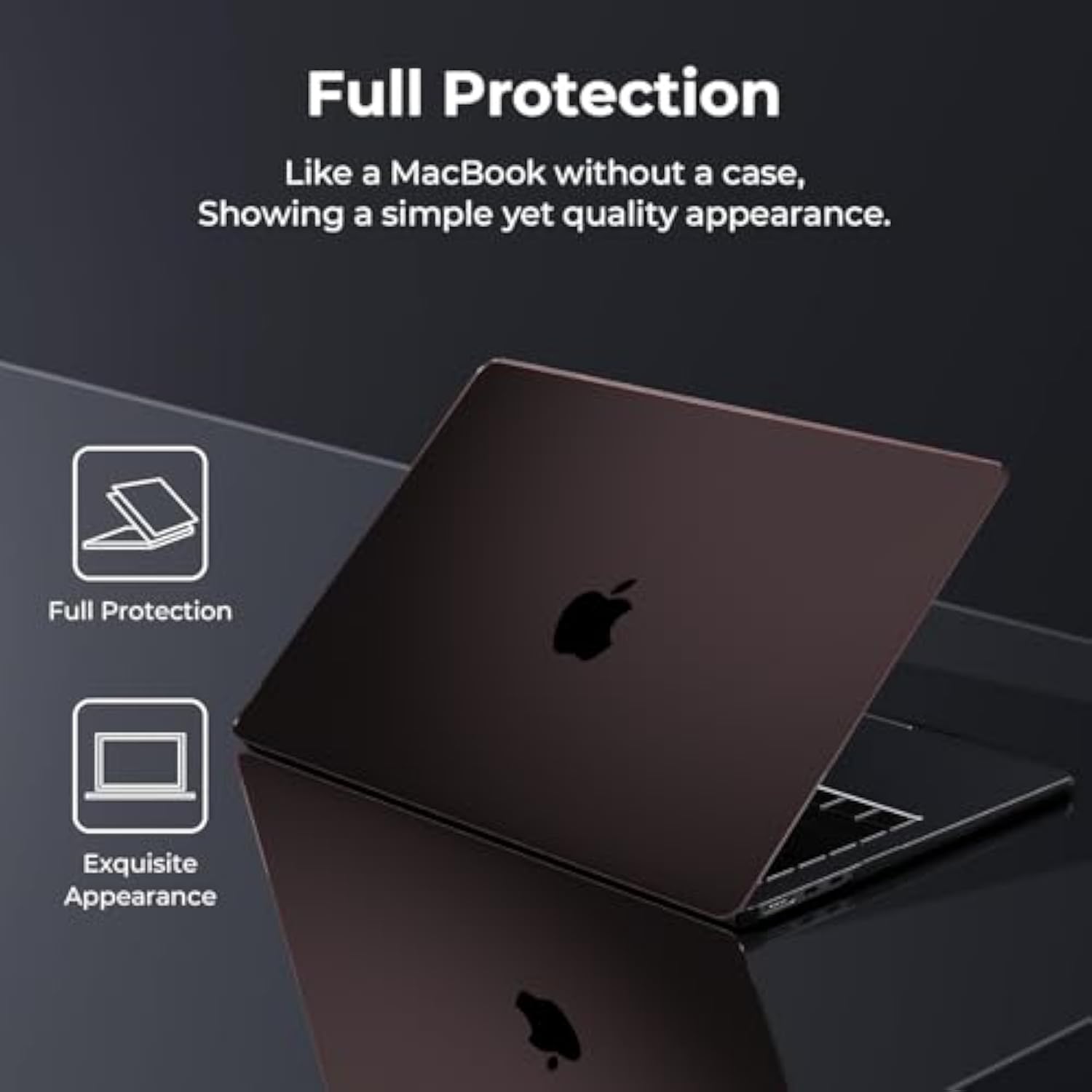 Clear Black Case For Macbook Pro 14 Inch 2024-2021 M4 M3 M2 M1 Pro/Max Chip A3112 A3185 A3401 A2918 A2992 A2779 A2442, Slim Plastic Hard Shell Case & Keyboard Cover, Crystal Black Clear