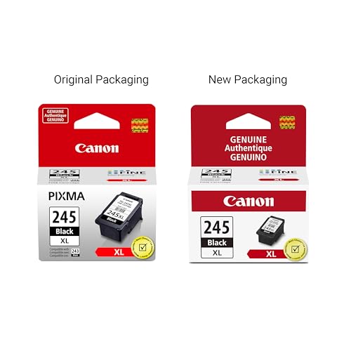 Pg-245 Xl Genuine Black Ink Cartridge, Compatible With Ip2820, Mg2420/2924/2920/3020/2522/2525, Mx492, Ts3120/302/302A/202/202A/4520/3320