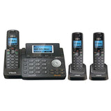 Ds6151-11 Dect 6.0 2-Line Expandable Cordless Phone + (2) Ds6101-11 Accessory Handset, Black