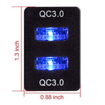 Quick Charge 3.0 Dual Usb Port Charger Socket For Toyota