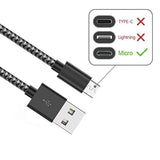 Gopala Micro Usb Cable Android Charger [6-Pack 5Ft] Nylon Braided Fast Sync&Charging Cord For Android, Samsung, Nexus, Lg, Htc, Nokia, Sony, And More