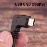Usb C 90 Degree Right Angle Cable Extension Usb 3.0 Type C Cable Left & Right