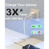 Iphone 17 16 15 Charger Fast Charging Type C Chargers Usb C Charger Block Iphone 17 Chargers With 2 Pack 6Ft Cable For Iphone 17/17 Plus/17 Pro Max/16/16 Plus/16 Pro Max/15/15 Pro Max/Ipad Pro/Samsung