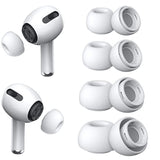[4 Pairs ] Replacement Ear Tips For Airpods Pro And Airpods Pro 2 With Noise Reduction Hole, Silicone Ear Tips For Airpods Pro With Portable Storage Box And Fit In The Charging Case(Xs/S/M/L)