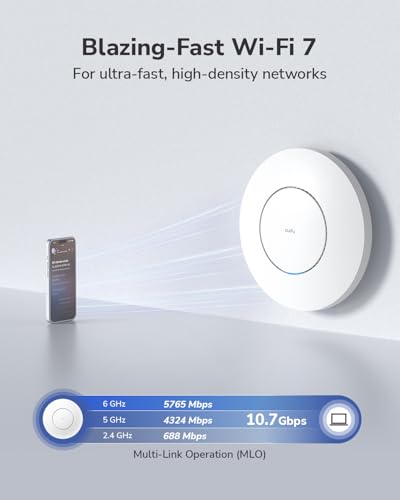 Be11000 Tri-Band Wi-Fi 7 Wireless Access Point, Wifi Ap, 1 X 10Gb Sfp+ Port, 2.5G Poe-In, App Control And Mesh, Poe/Dc Powered, Ap11000