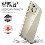 For Motorola Moto G-Stylus-5G-2024 Case: Military-Grade Shockproof Phone Cover With Tempered Glass Screen Protector, Anti-Scratch & Reinforced Bumpers - Crystal Clear