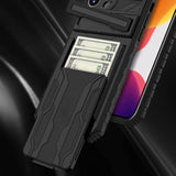 Samsung Galaxy S22 Ultra Wallet Case With Card Holder, Samsung S22 Ultra Case With Screen Protector [ Soft 2 Pack ] Military Grade Shockproof Case For Galaxy S22 Ultra 6.8''