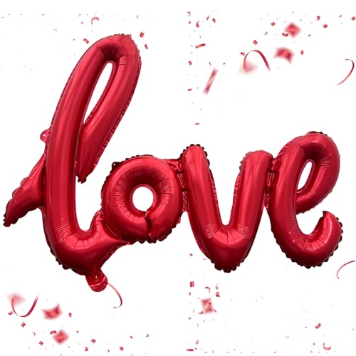 29 Inch Red LOVE Foil Balloon – Romantic Wedding, Proposal, Anniversary & Valentine’s Day Party Decoration, 1PCS