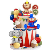 19 Pc Circus Cake Decoration Balls Cake Picks for Carnival Birthday & Baby Shower