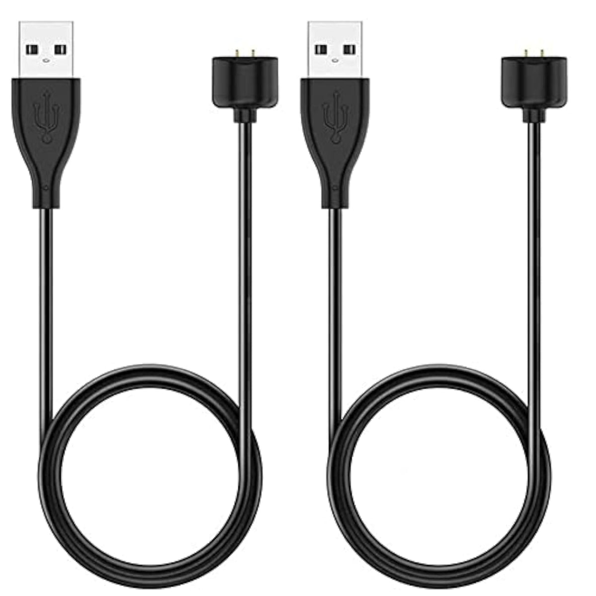 2-Pack Charger For Amazfit Band 5, Xiaomi Mi Band 7/6/5 Activity Fitness Tracker - Replacement Magnetic Charging Cable Usb Cord [50Cm/1.6Ft] (2)