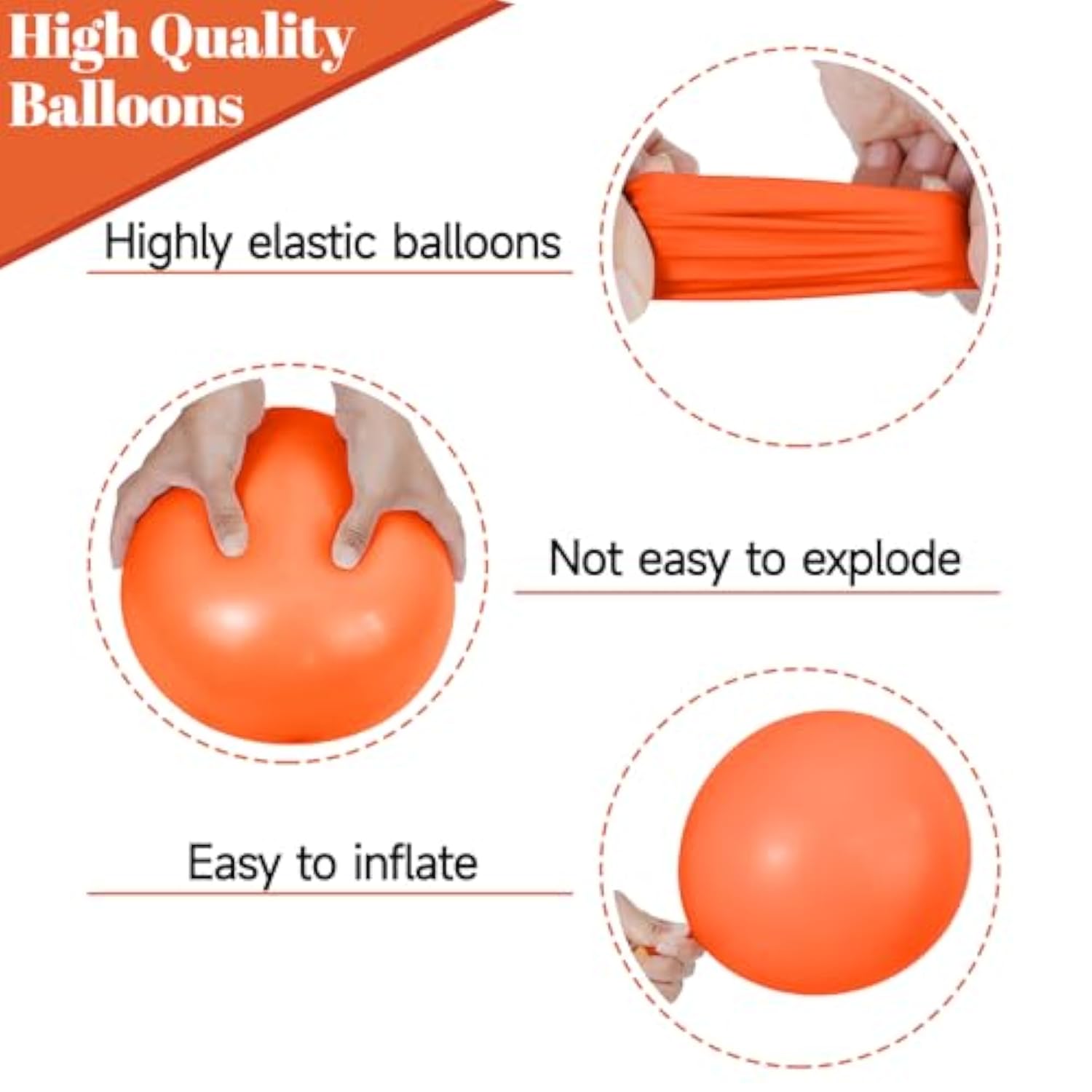 Halloween Balloon Set: Black, Orange, Confetti - 68 Piece Party Decor