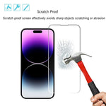 Screen Protector For Iphone 14 / Iphone 14 Pro [6.1 Inch] Display 3 Pack Tempered Glass, Sensor Protection, Dynamic Island Compatible, Case Friendly