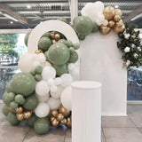 110Pcs Sage Green Balloons - 18, 12, 10, 5 Inch Sage Green Balloon Arch Kit For Wedding, Engagement, Bridal Shower, Baby Shower, Birthday Party Decorations