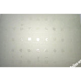 Online-Welcome Japanese Hiragana Keyboard Stickers Transparent Background Whit