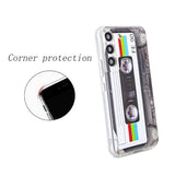 Case For Galaxy S22 Shockproof Scratchproof With Tpu Soft Bumper Retro Cassette Tape Case Compatible With Samsung Galaxy S22
