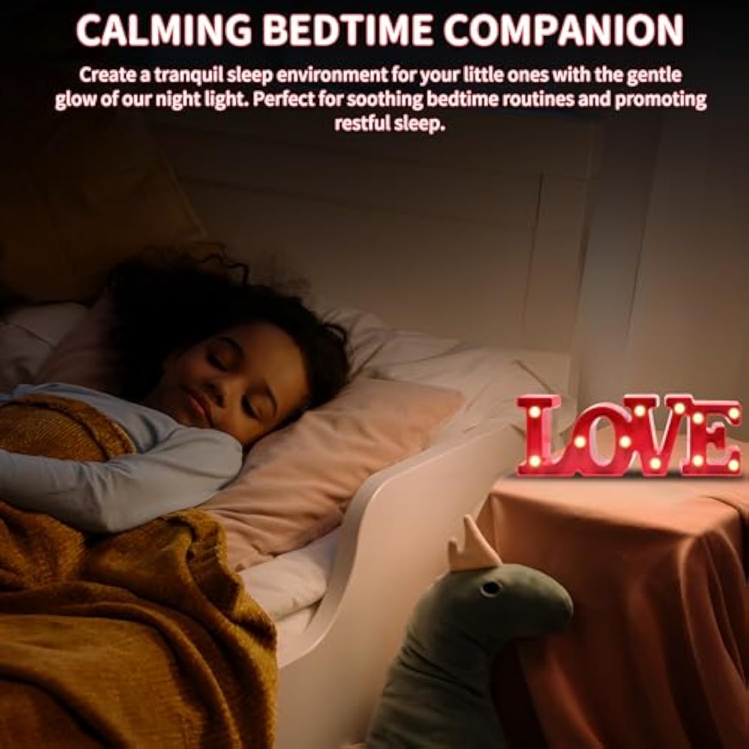 Red Love Decor, Valentine & Mothers Day Mom Gifts, Battery Powered Love Sign Night Light, Girlfriend & Birthday Decorations