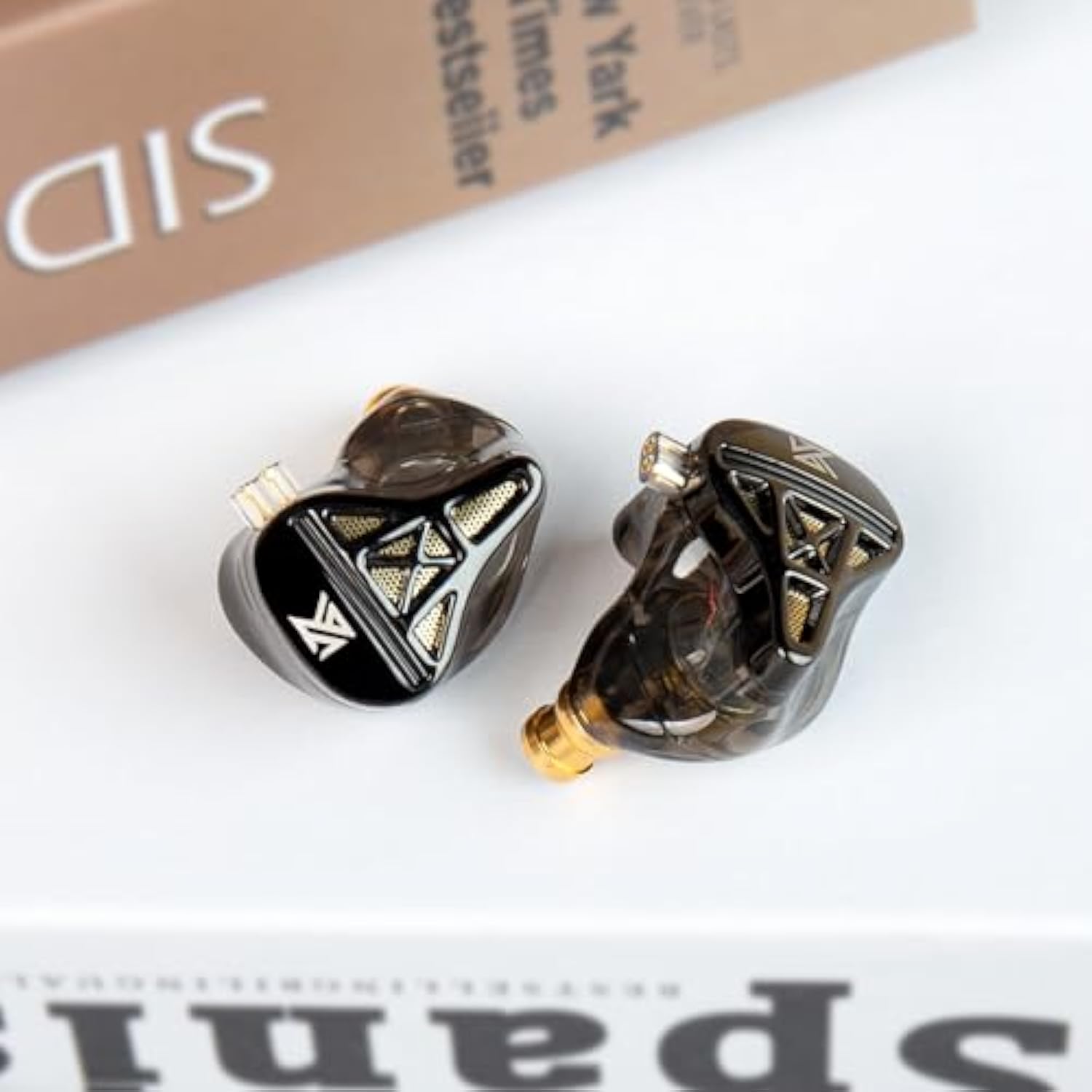 Kz Dqs Wired Earbuds Dynamic Driver In Ear Monitor Headphone Semi-Open Hifi Ba
