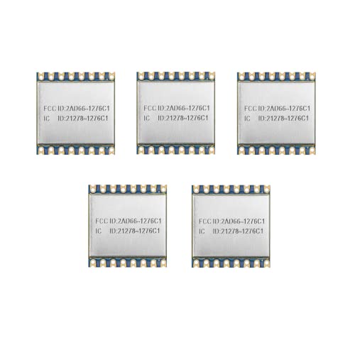 Lora Ultra Long Range Transceiver, Compatible With Rfm95W Wireless Transceiver Module 915Mhz Spi Port Sx1276 Lora Module Lora1276-C1 (5 Pcs)