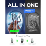 Newest 2-In-1 Charger Cable 2-Pack 6.6Ft, 3.1A C To C Fast Charging Cable Nylo