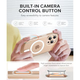 For Iphone 16 Pro Case, Compatible With Magsafe, Women Crystal Clear Cute Shockproof Hard Magnetic Phone Cover, [Not-Yellowing] With Screen Protector & Camera Lens Protector 6.3", Transparent