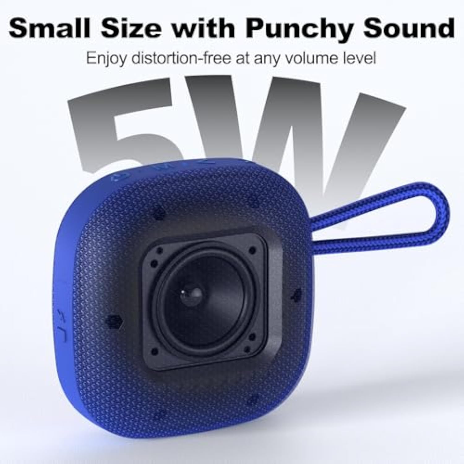Portable Speaker Wireless Bluetooth Speakers - Waterproof Speakers With 16 Hours Of Playtime, Loud Stereo Sound, Built-In Mic, Tws, Mini Outdoor Speaker With Carry Lanyard, Blue