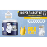 Bundle – 2 Items: Rj45 Crimp Tool + 100 Pack Of Cat5E Pass Through Connectors.