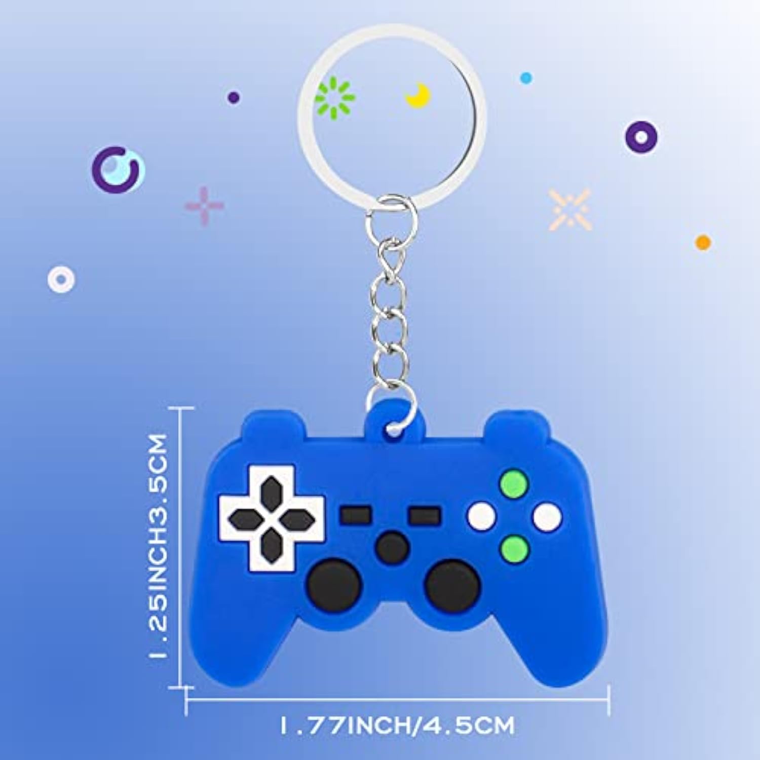 30Pcs Video Game Party Favors Keychains Game Controller Keychains For Boys Girls Video Game Birthday Party Goodie Bag Fillers