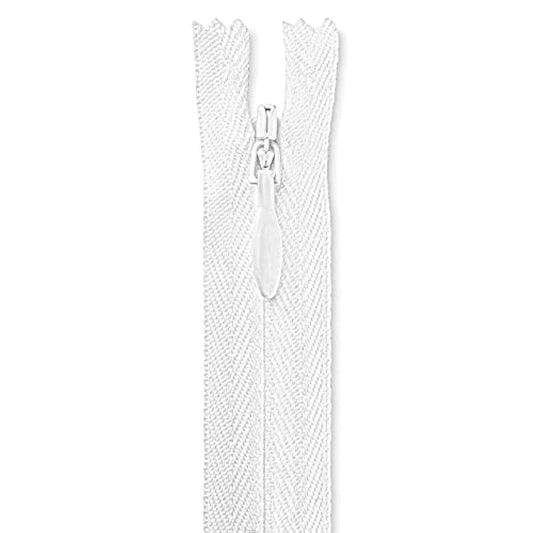 18” Invisible White Zipper 18 Inch Invisible Zipper White Sewing Zippe