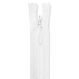 18” Invisible White Zipper 18 Inch Invisible Zipper White Sewing Zippe