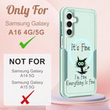 For Samsung Galaxy A16 5G Phone Case - Compatible With Magsafe Women Girls Cute Magnetic Protective Cover Cool Kawaii Girly Unique Cat Heavy Duty Shockproof Design For Samsung A16 5G Case