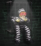 Animated Halloween Decorations with Infrared Sensor, Skull Prisoner