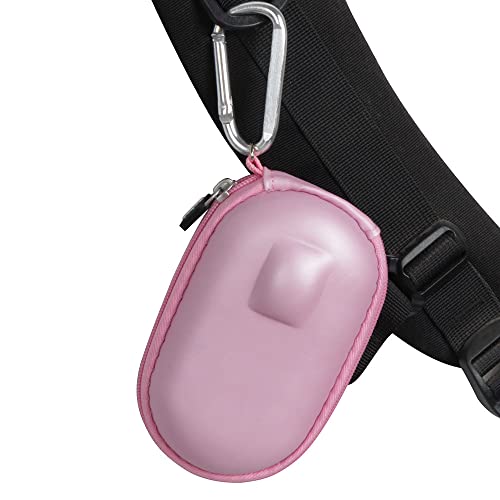 Hard Travel Case For Pebble M350S / Pebble Mouse 2 M350 / M355 Portable Wireless Mouse (Pink)