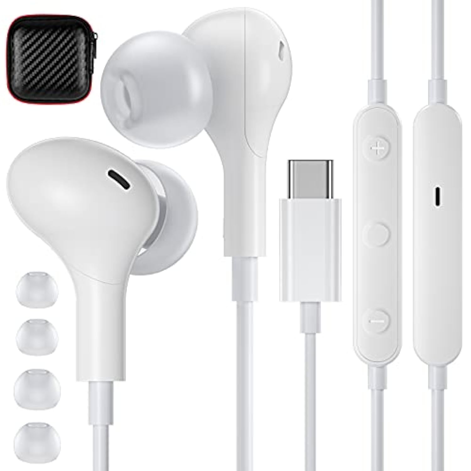 Usb C Headphones For Samsung S22 S23 Ultra Z Flip/Fold5,Magnetic Hifi Stereo U