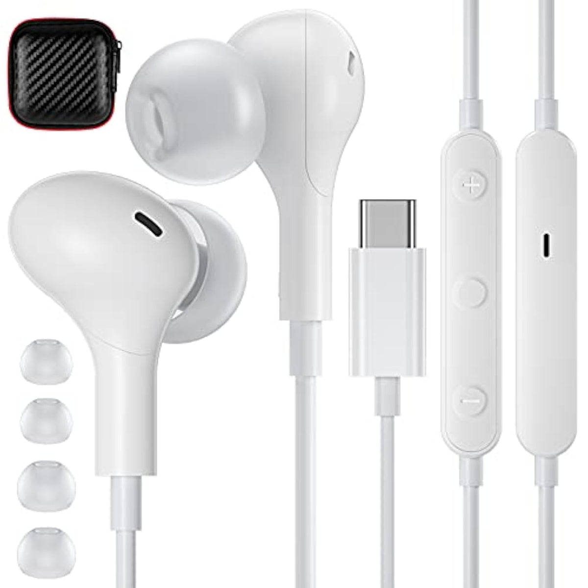 Usb C Headphones For Samsung S22 S23 Ultra Z Flip/Fold5,Magnetic Hifi Stereo U