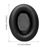 Replacement Ear Pads Compatible With Bose Quietcomfort 15/Qc25/Qc2/Qc35/Ae2/Ae2I/Ae2W/Soundlink Headphones, Earpads Cushions With Soft Protein Leather And Memory Foam (Black)