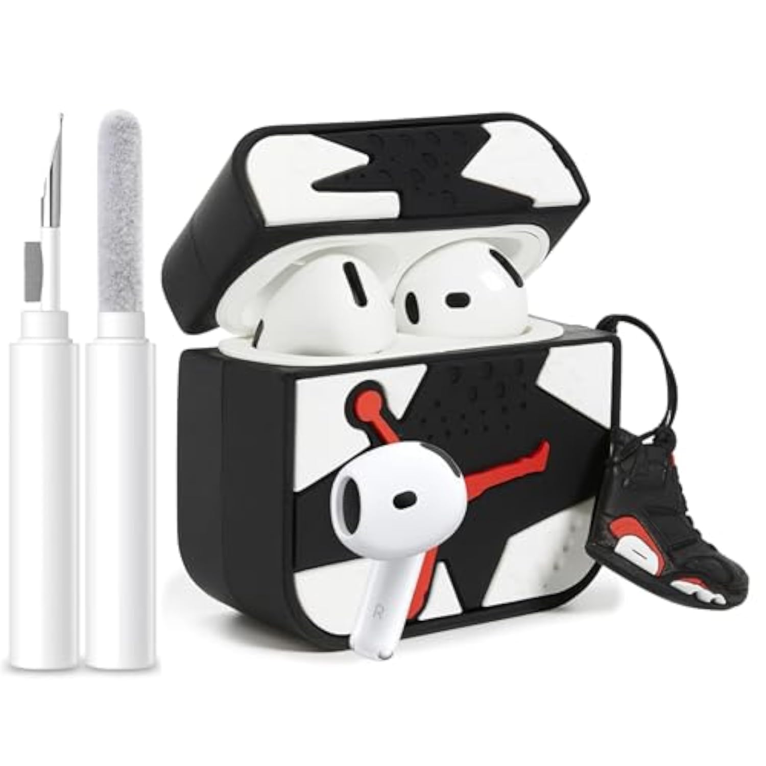 AirPods 4th Generation (2024) Case with Shockproof Silicone Cover, Anti-Scratch, Drop Protection, Wireless Charging Compatible with AirPods 4 Case - Sports Edition