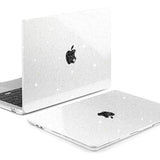 Glitter Case For M4/M3/M2 Macbook Air 15 Inch Case 2025 2024 2023, Fit Model (A3241/A3114/A2941), Laptop Shell With Keyboard &Camera Cover&Otg Adapter& Screen Protector, Glitter Transparent
