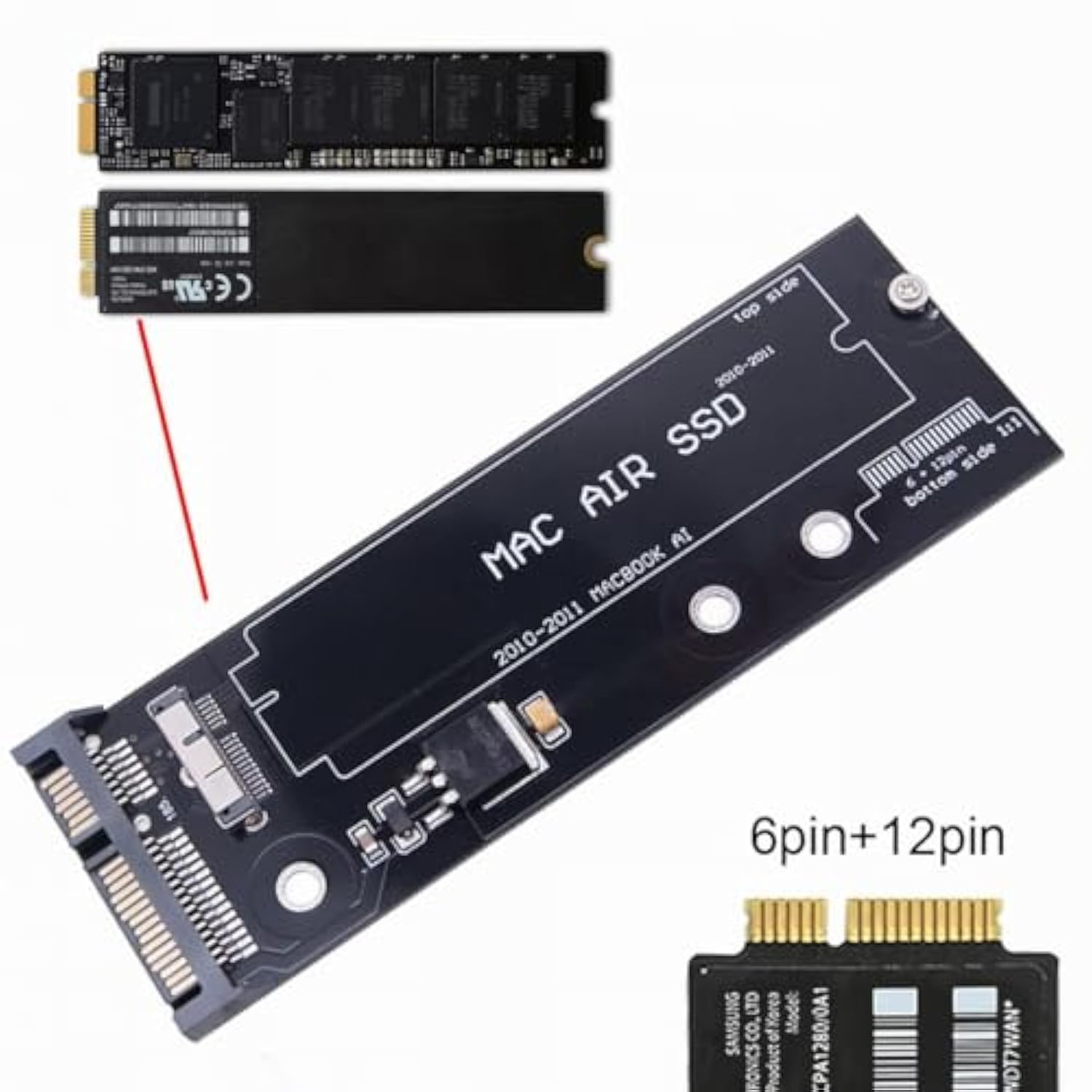 Cablecc USB 3.0 to 12+6pin SSD HDD to SATA 22Pin Hard Disk Cartridge Drive for