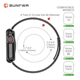 Compatible With Apple Watch Band 45Mm 44Mm 42Mm For Men Women, Stainless Steel Metal Iwatch Band With Case For Apple Watch Series 9/8/7/6/5/4/3/2/1/Se/Se2(Black, 42Mm 44Mm 45Mm)